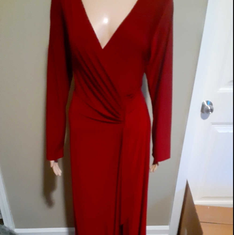 Long sleeve evening dress